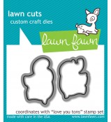 Lawn Fawn Love You Tons die set